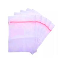 Saquinho Protetor Para Lavar Roupas Delicadas Íntimas Poliéster Maquina Com Zíper 30x40 Cm