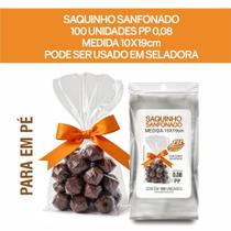 Saquinho Transparente para pipoca gourmet 10x19cm com 200 unidades Celofane Sanfonado Fundo Quadrado