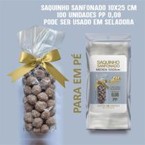 Saquinho Transparente para pipoca gourmet 10x25 cm com 500 unidades