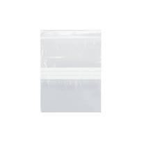 Saquinho Zip c/ tarja Transparente 7x10cm - 100 unidades