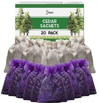 Saquinhos de cedro e lavanda Professor Killamoth (pacote com 20) Evite danos às roupas Saquinhos de fragrâncias domésticas de cedro e lavanda para gavetas e armários Saquinhos de cedro e lavanda Professor Killamoth (pacote com 20) Evite danos às roupas Saquinhos de fragrâncias domésticas de cedro e lavanda para gavetas e armários