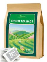 Saquinhos de chá verde TeeLux Natural Pure 200 unidades com cafeína