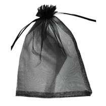 saquinhos de organza Fita cetim preto 10x15 pacote 150 Und