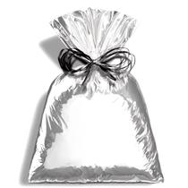 Saquinhos de presente metalizado prata 25x35 50 unidades Saquinhos de presente metalizado prata 25x35 50 unidades