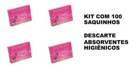 Saquinhos P/ Descarte De Absorvente Feminino Kit C/ 100un