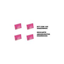 Saquinhos P/ Descarte De Absorvente Feminino Kit C/ 100un Saquinhos P/ Descarte De Absorvente Feminino Kit C/ 100un