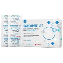 Sarcopen Vet Com 30 Sachês Avert Suplemento Para Cachorro Gato