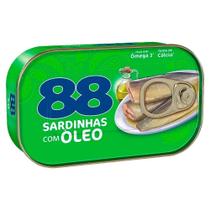 Sardinha 88 com Óleo 125g Embalagem com 50 Unidades