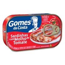 Sardinha Ao Molho De Tomate Gomes Da Costa Lata 125g Sardinha Ao Molho De Tomate Gomes Da Costa Lata 125g