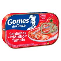 Sardinha Gomes da Costa com Molho de Tomate 125g Embalagem com 50 Unidades