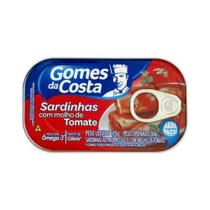 Sardinha gomes da costa com molho de tomate lata abre fácil 125 g Sardinha gomes da costa com molho de tomate lata abre fácil 125 g