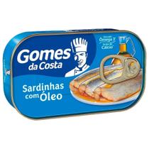 Sardinha Gomes da Costa com Óleo 125g Embalagem com 50 Unidades