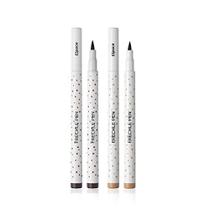 Sardle Pen 2 Cores Impermeáveis Long Lasting Quick Dry Small Spot Natural como Caneta de maquiagem de sardas faciais, marrom escuro e marrom claro, design de upgrade