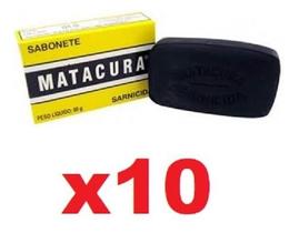 Sarnicida Para Cachorro Matacura - Kit 10 Sabonete 80g