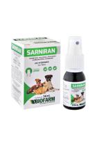 Sarniran 30 ml - Tratamento sarna, dermatite Cães e Gatos - Biofarm