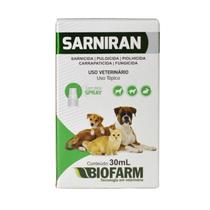 Sarniran Sarnicida Pet 30ml cão/gato - Biofarm