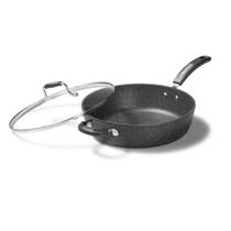 Sartén Starfrit The Rock Antiadherente de 30 cm con Tapa Negra