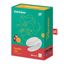 Satisfyer Double Joy Branco pode ser controlado pelo APP Satisfyer Double Joy Branco pode ser controlado pelo APP