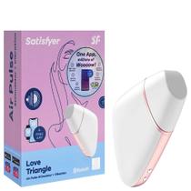 Satisfyer love triangle - Estimulador clitoriano recarregável com 10 modos de vibração, 11 intensidades de sucção e app - Intt Cosméticos