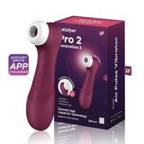 Satisfyer Pro 2 - 3 Generation Connect App Liquid Air Tech Vibração Silicone Controle por Aplicativo Conexão Bluetooth