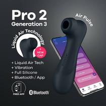 Satisfyer Pro 2 Preto 3 Generation Com App Connect Liquid Air Tech