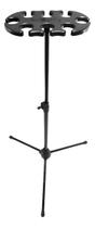 Saty Sdm08 Pedestal Suporte Descanso Para 8 Microfones Preto Saty Sdm08 Pedestal Suporte Descanso Para 8 Microfones Preto