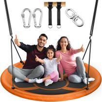 Saucer Tree Swing Everyfun 43" para crianças e adultos, boné de 318 kg.