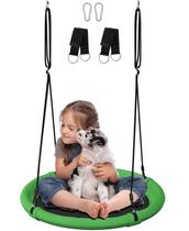Saucer Tree Swing Set Ansionsol 60cm para crianças e adultos, verde