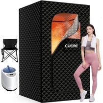 Sauna a Vapor Portátil CUEME 3L 1200W con Silla Plegable para 250 kg