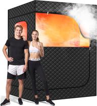Sauna a Vapor Portátil Manastin 2 Pessoas, Preta, XL Sauna a Vapor Portátil Manastin 2 Pessoas, Preta, XL