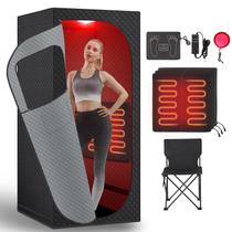 Sauna Box RRGFB Portátil com Luz Infravermelha Vermelha 180x88x79 cm