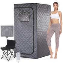 Sauna infravermelha portátil Gollense 86x86x169 cm para 1 pessoa Sauna infravermelha portátil Gollense 86x86x169 cm para 1 pessoa