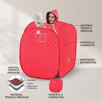 Sauna Portátil de Vapor Tenda Térmica Isolante para Uso em Casa Sauna Portátil de Vapor Tenda Térmica Isolante para Uso em Casa