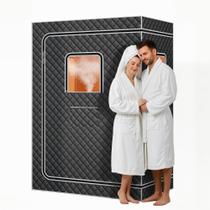Sauna portátil VORTEXTOVE para 2 pessoas, 4 L, 1500 W, cinza Sauna portátil VORTEXTOVE para 2 pessoas, 4 L, 1500 W, cinza