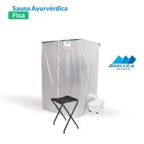 Sauna Residencial Ayurvédica Fixa com Vaporizador e Acessórios