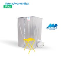 Sauna Residencial Ayurvédica Fixa com Vaporizador e Acessórios