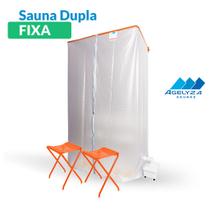 Sauna Residencial Dupla Fixa com Vaporizador Bivolt