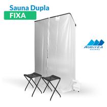 Sauna Residencial Dupla Fixa com Vaporizador Bivolt
