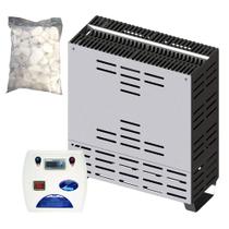 Sauna Seca 4kw Sodramar + Quadro Digital + Seixo - até 6m³