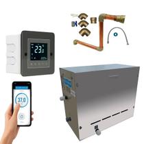 Sauna Steam 12kw Indoor Até 18m³ + Touch Wi-Fi + Inst. Cobre