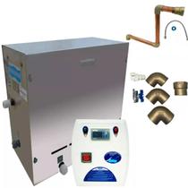 Sauna Steam Inox 4kw Instalação Cobre + Comando Digital Sauna Steam Inox 4kw Instalação Cobre + Comando Digital