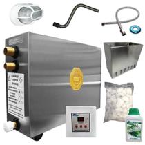 Sauna Vapor 12kw + Kit Completo s/ Porta até 15m³ Impercap - 220V Trifásico Sauna Vapor 12kw + Kit Completo s/ Porta até 15m³ Impercap - 220V Trifásico