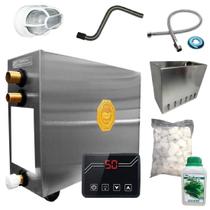 Sauna Vapor 12kw + Kit Completo s/ Porta até 15m³ Impercap - 380V Trifásico Sauna Vapor 12kw + Kit Completo s/ Porta até 15m³ Impercap - 380V Trifásico