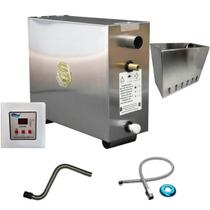 Sauna Vapor 15kw + Tubo Em Aço + Cesto Impercap - 24m³ Sauna Vapor 15kw + Tubo Em Aço + Cesto Impercap - 24m³