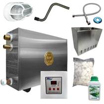 Sauna Vapor 18kw + Kit Completo s/ Porta até 32m³ Impercap Sauna Vapor 18kw + Kit Completo s/ Porta até 32m³ Impercap