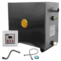 Sauna Vapor 27kw + Tubo Aço + Comando Digital Impercap - até 50m³ Sauna Vapor 27kw + Tubo Aço + Comando Digital Impercap - até 50m³