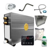Sauna Vapor 9kw + Kit Completo s/ Porta até 12,5m³ Impercap - 220V Bifásico Sauna Vapor 9kw + Kit Completo s/ Porta até 12,5m³ Impercap - 220V Bifásico