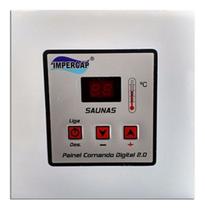 Sauna Vapor Impercap 12Kw Tri 380V+ Tubo Aço+ Comando Digita