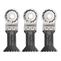 Saw Blade Fein Starlock Plus E-Cut Universal de 1,75 cm, pacote com 3