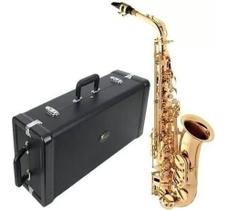 Sax Alto Eagle Sa501 Saxofone Mib Laqueado Com Case Luxo Sax Alto Eagle Sa501 Saxofone Mib Laqueado Com Case Luxo